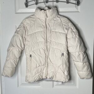 Decathalon Creation White Down Puffer zip up Jacket